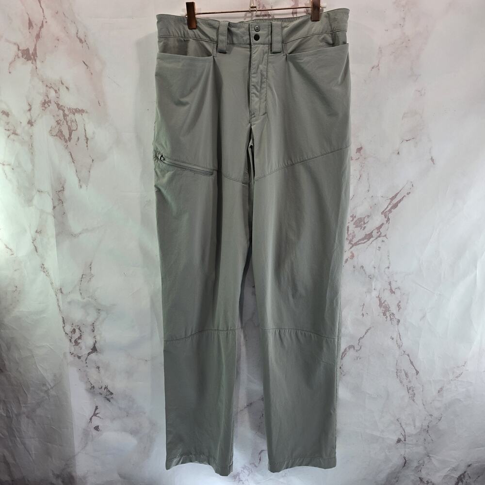 Duluth Pants Mens 34 X 32 Gray Nylon Stretch Ripstop Alaskan Hardgear Roadless